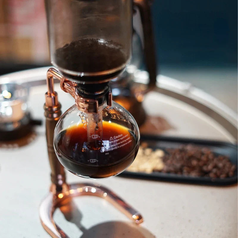 Skanto | Siphon Kaffebrygger Sett | 3/5 Kopper & Barista Tilbehør | Elegant Design