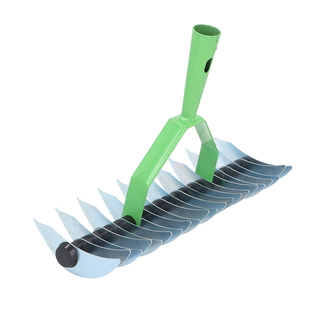 Skanto | RasenPro Rake Head | Gress Scarifier Rustfritt Stål | Bøyd Tinner | For Mose, Blader & Jordpleie