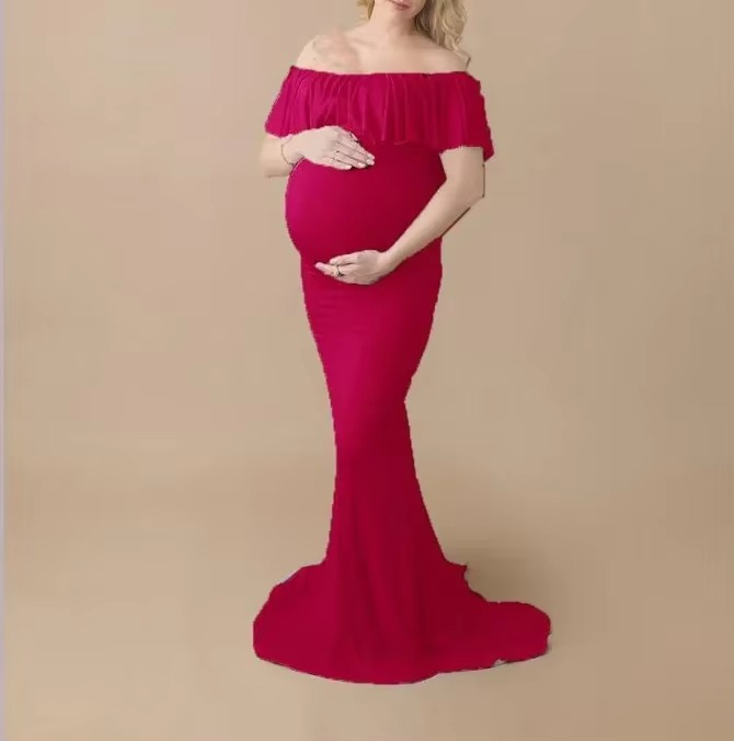 Skanto | Elegant Graviditetsfotografikjole for Graviditetsfotograferinger