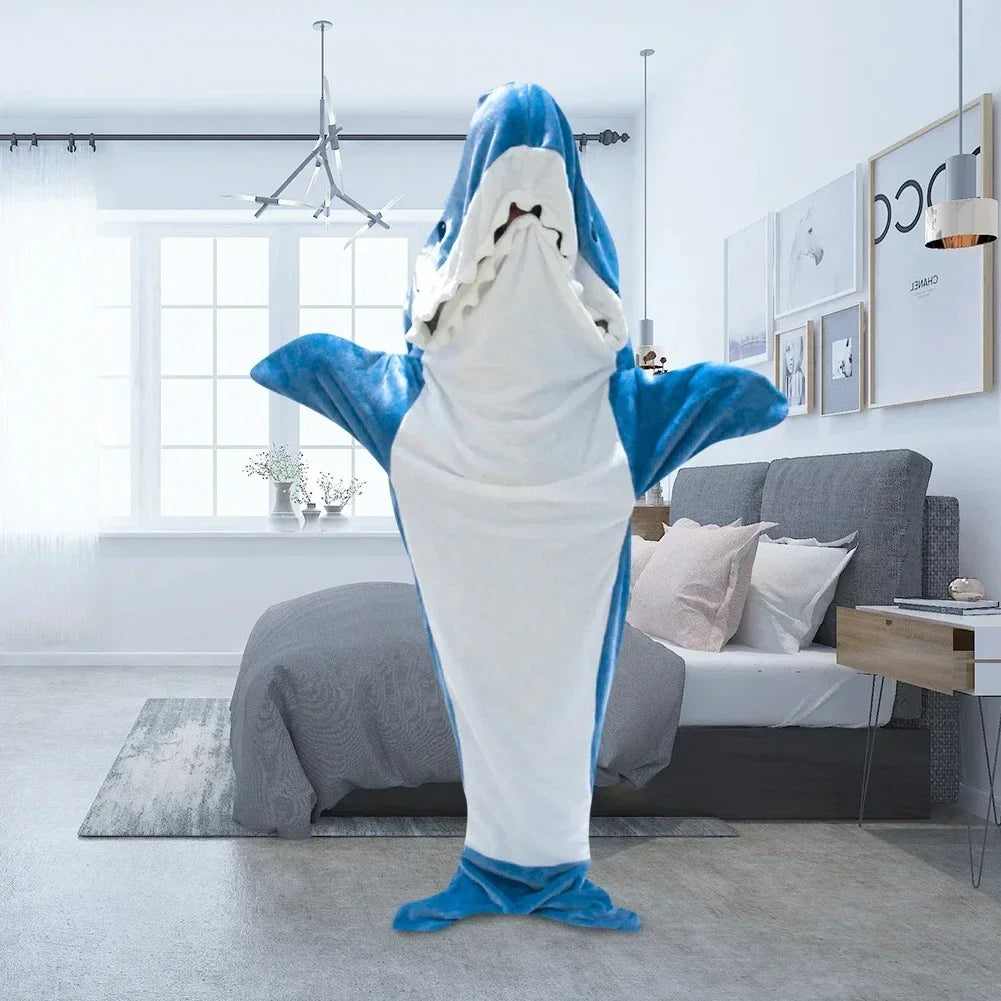 Snuggly Shark Koselig Hettegenser Epleteppe | Skanto