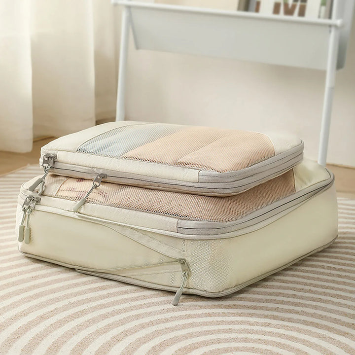 Skanto | PackNest Kompresjons Organizer Set | 5-delt | Plassbesparende & Vannavvisende | Ideell for reise & hverdagsbruk