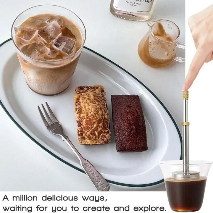 Skanto | Rustfritt Stål Gjenbrukbar Press Te Infuser