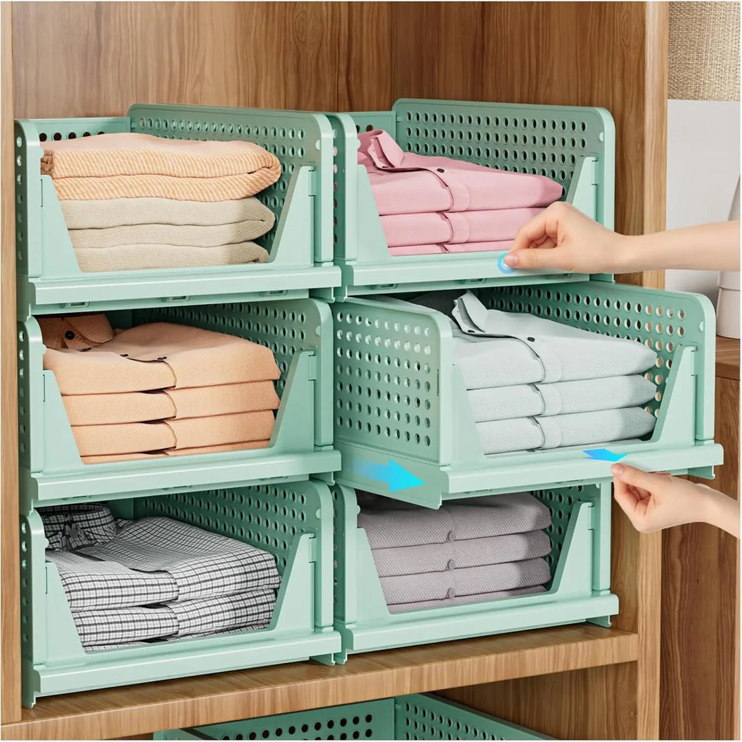 Frendorf | 5-Pack Stable Sammenleggbare Kleslagringsbokser – Liora