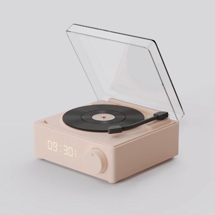 Skanto | Vintage Vibes Mini Platespiller Bluetooth Høyttaler