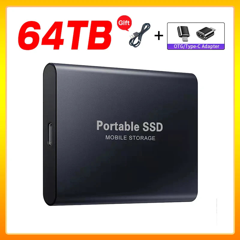 Skanto | Høyhastighets Ekstern Solid State Drive 1TB Bærbar Ekstern Harddisk ssd 2TB Ekstern harddisk ssd harddisk For Laptop Mac