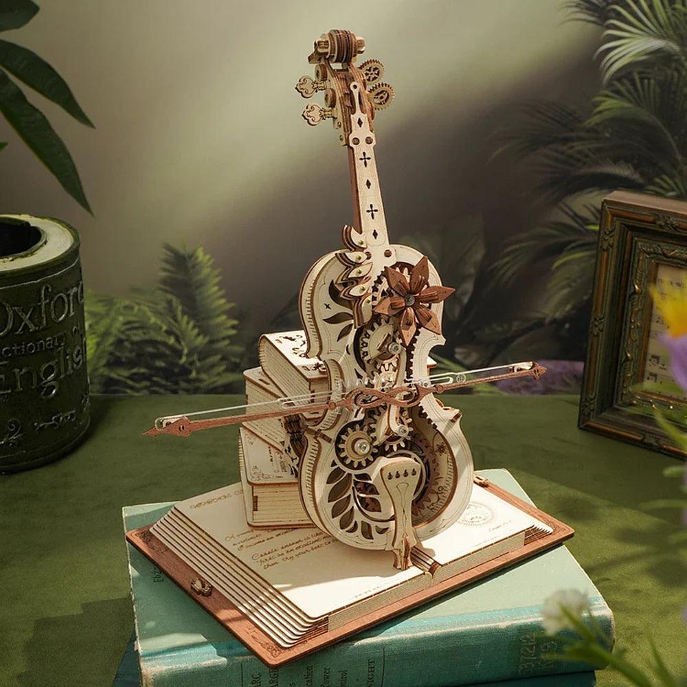 3D Magisk Mekanisk Tre Cello Puslespill | Skanto