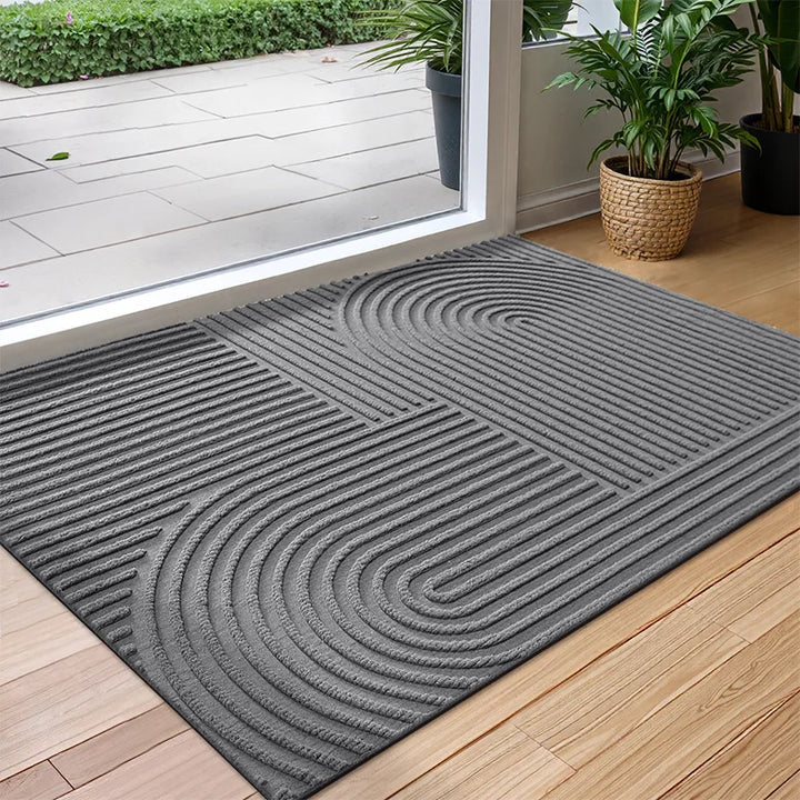 Skanto | Polyester Gummimatte Rugg Non-Slip og Vannabsorberende for Innendørs og Utendørs