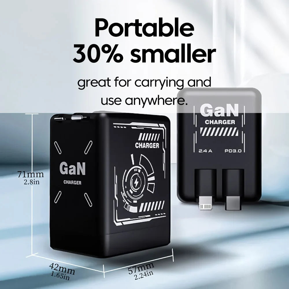 Skanto | 120W Rask Lading Uttrekkbar Lader