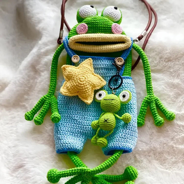Skanto | Big Lips Tree Frosk Strikket Bag