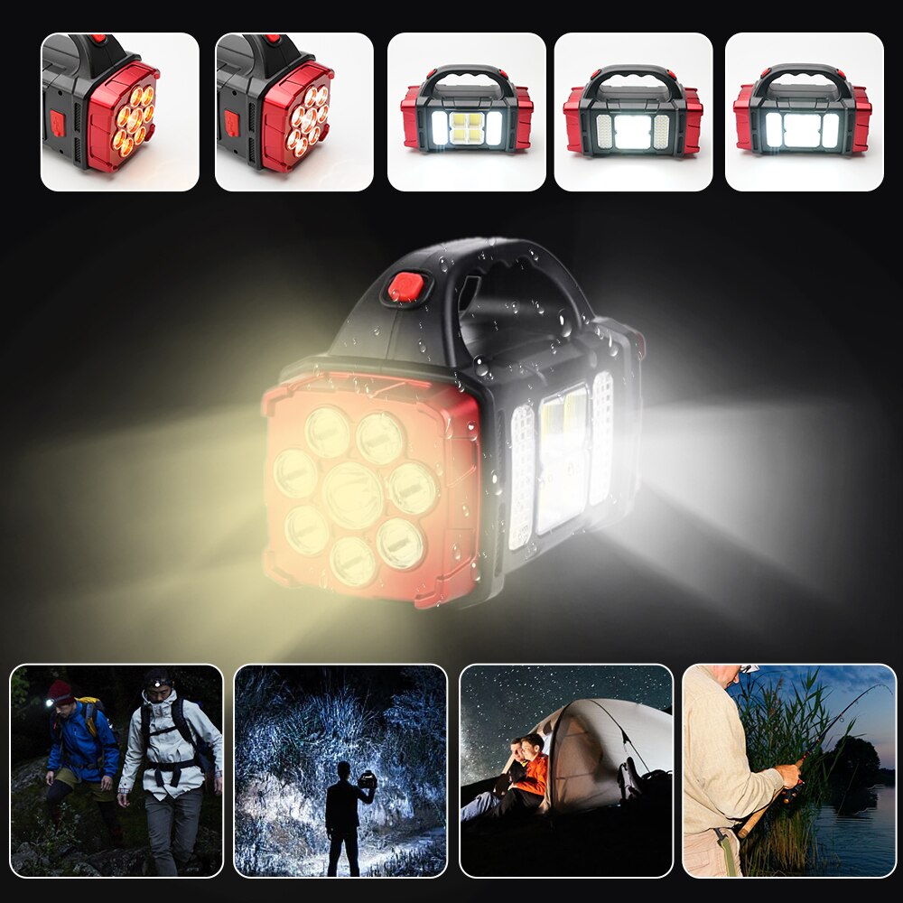 Skanto | Solar Blast Kraftig Power Bank LED Lommelykt