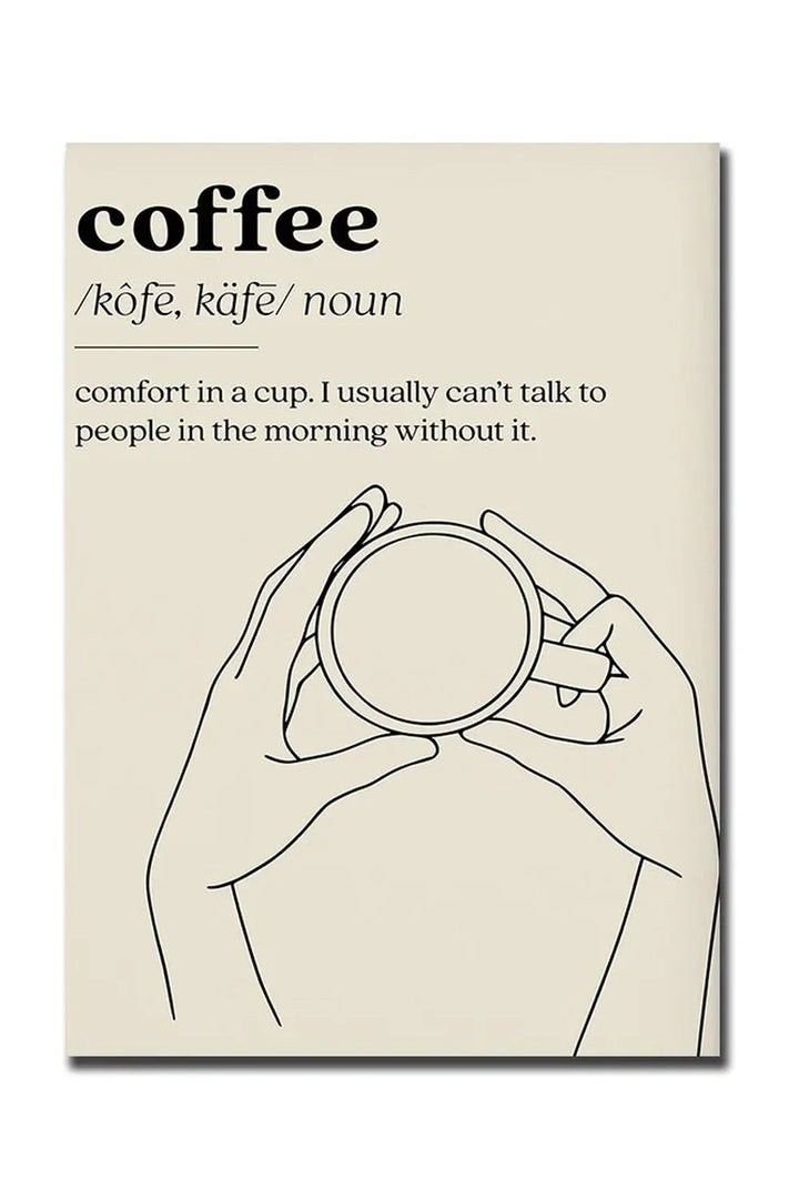 Skanto | God Morgen Kaffe Lerret Plakat