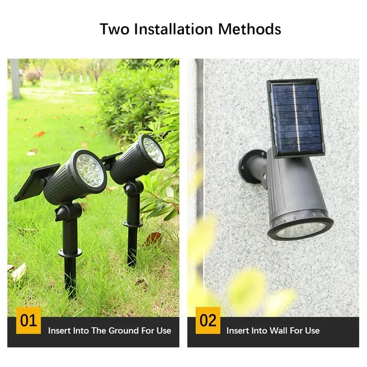 Solar LED Hage Spotlight Utendørs | Skanto