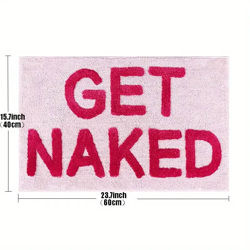 Tuftet design teppe "Get Naked" Rosa 80×50 cm | Skanto