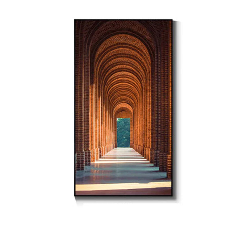 Modern Abstract Minimalist Arch Motifs Architecture Wall Art Fine Art Canvas Prints Pictures for Entry Hall Foyer Living Room Home Office Decor | Skanto