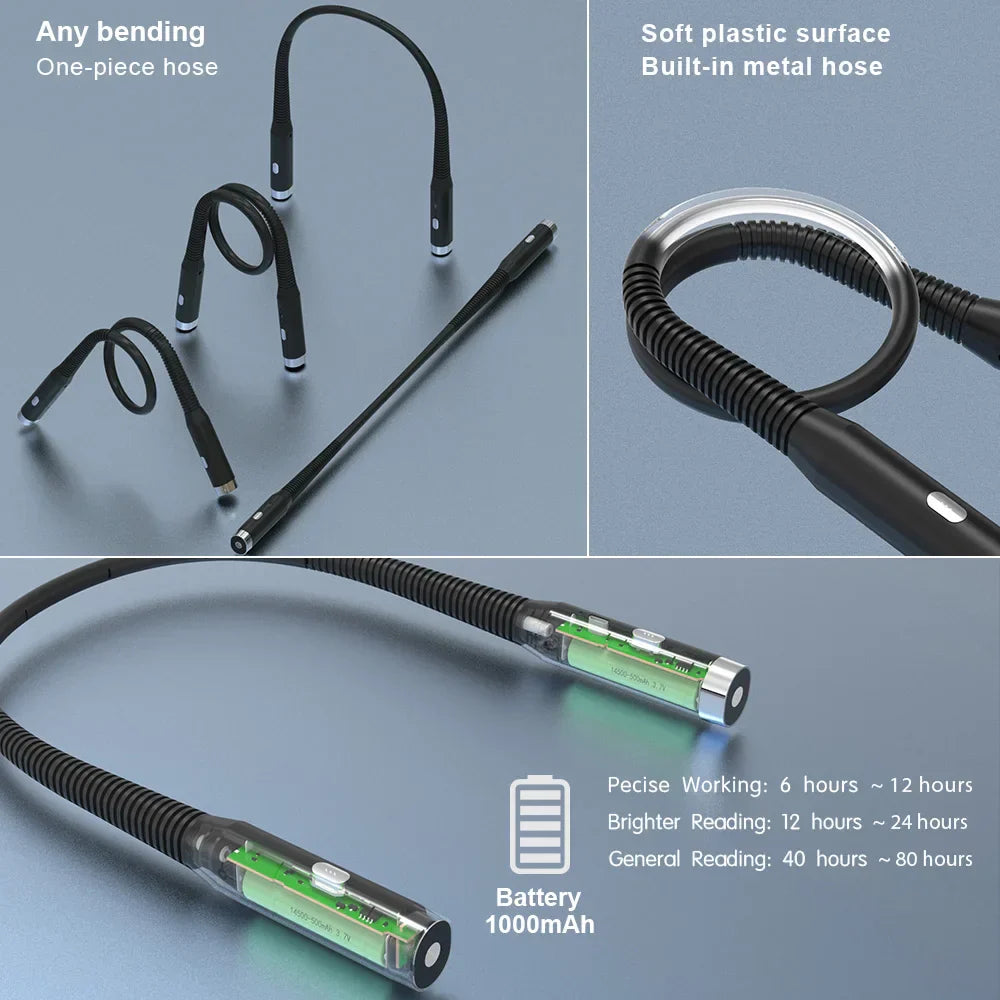 Skanto | LED oppladbar nakke lampe med 3 moduser