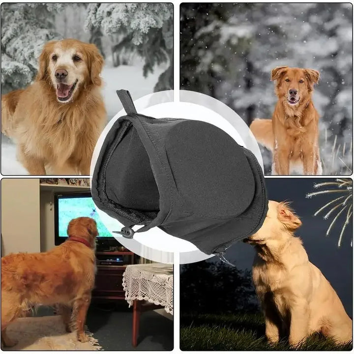 Skanto | Støydempende hundeørebeskyttere | Komfortabel, pustende polyester for lindring av fyrverkeri- og tordenværangst