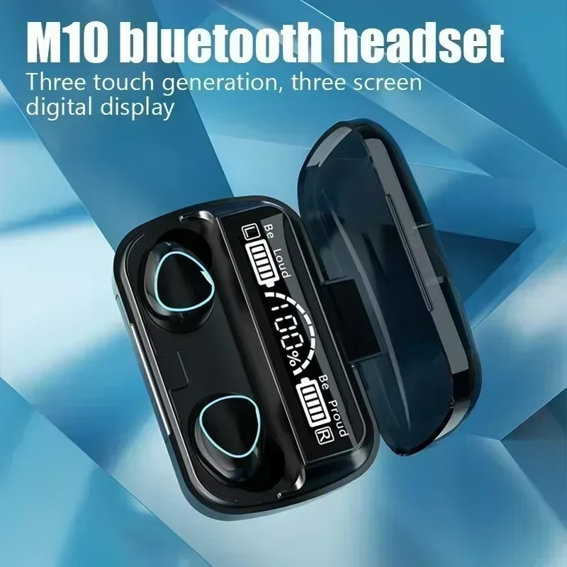 Skanto | TWS Bluetooth trådløse ørepropper med LED-skjerm, HiFi stereo lyd, vanntette spillhodetelefoner