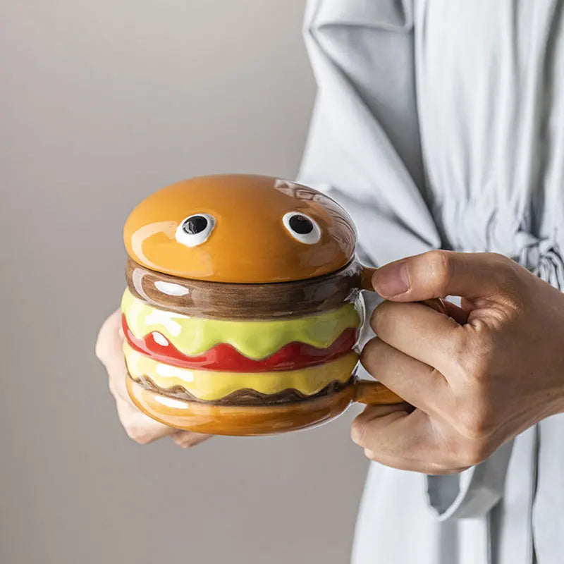 Skanto | Deilig Hamburger-Formet Keramisk Hamburger Kopp