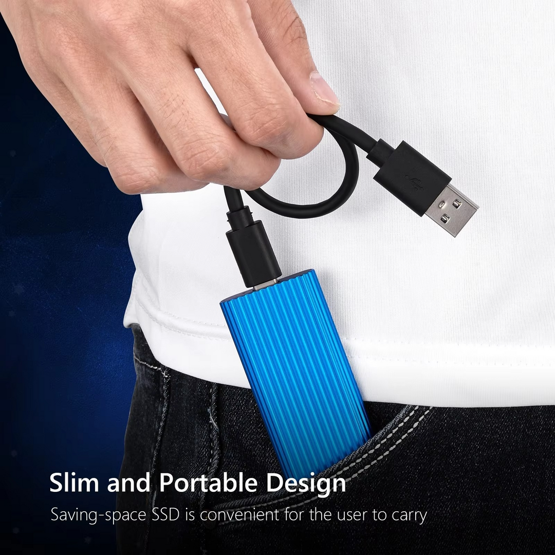 Skanto | Ultra-Rask Bærbar SSD - USB 3.1 Solid State Drive