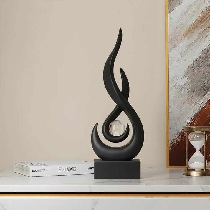 FlowSphere dekorativ skulptur - elegant romdesign Skanto