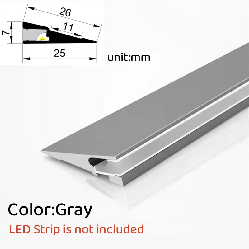 Usynlig overflate aluminium tynn lysplate | Skanto