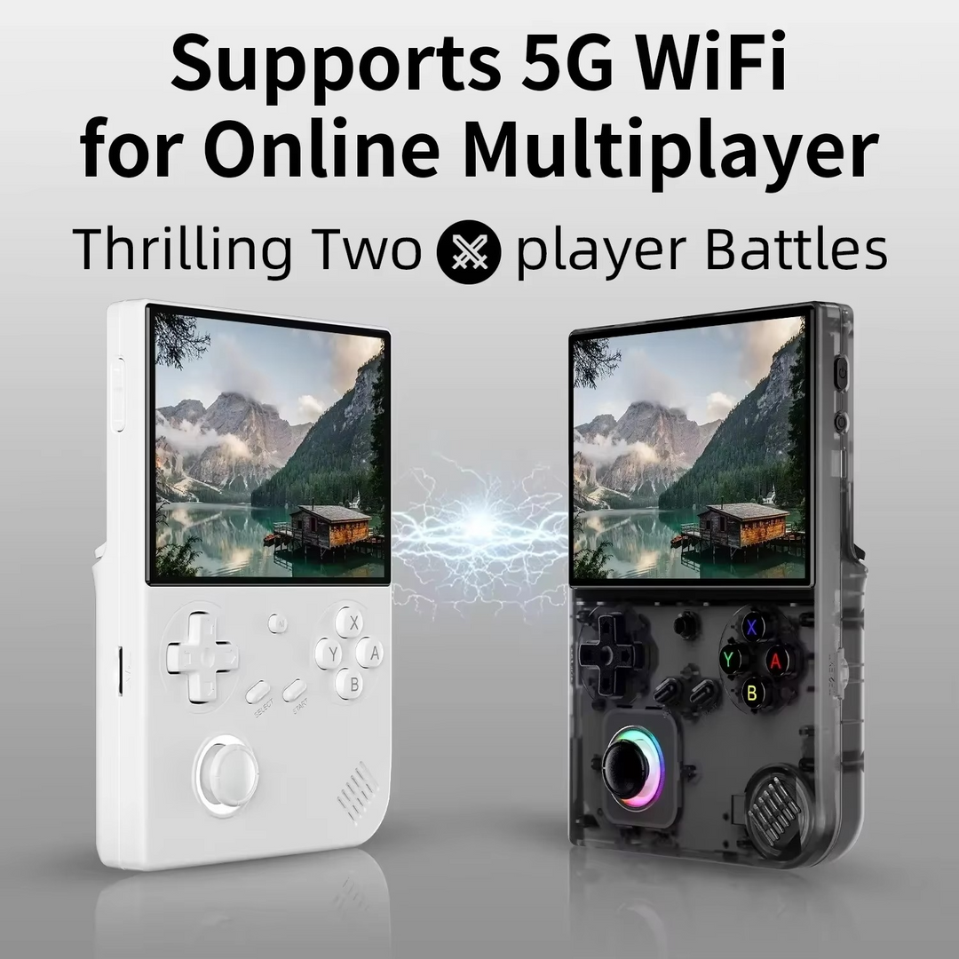 Skanto | 64-Bit Retro Håndholdt Spillkonsoll med 4-Tommers IPS-Skjerm, WiFi og Bluetooth
