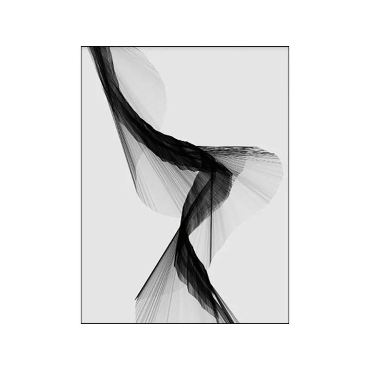 Moderne Abstrakte Minimalistiske Geometriske Flytende Linjer Veggkunst Fin Kunst Lerretsutskrifter Svart Hvit Bilder For Moderne Leilighet Stue Dekor | Skanto