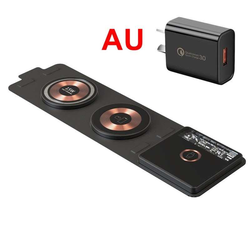 Norvo | Magnetisk Foldbar Usynlig Power Trådløs Lader