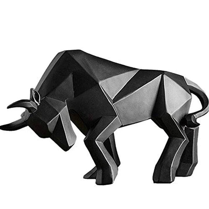Skanto | YuryFvna Moderne Geometrisk Okse Statue, Ornament, Kafé, Okse Skulpturer, Dyre Figurer, Abstrakt Hotell Hjem Dekorasjon