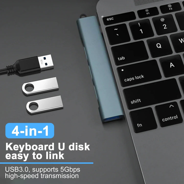 Skanto | Type C - USB Dockingstasjon Hub
