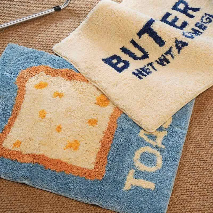 Butter Toast Tuftet Mat | Skanto