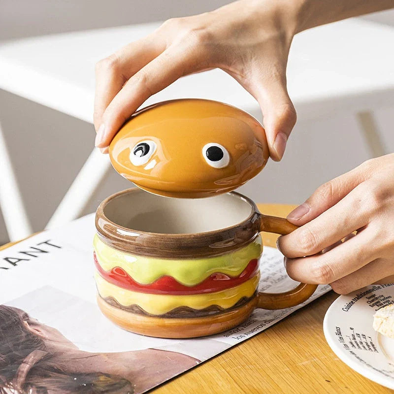 Skanto | Deilig Hamburger-Formet Keramisk Hamburger Kopp