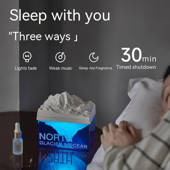 Iceberg Aromaterapi Skantouetooth Høyttaler Nattlampe | Skanto