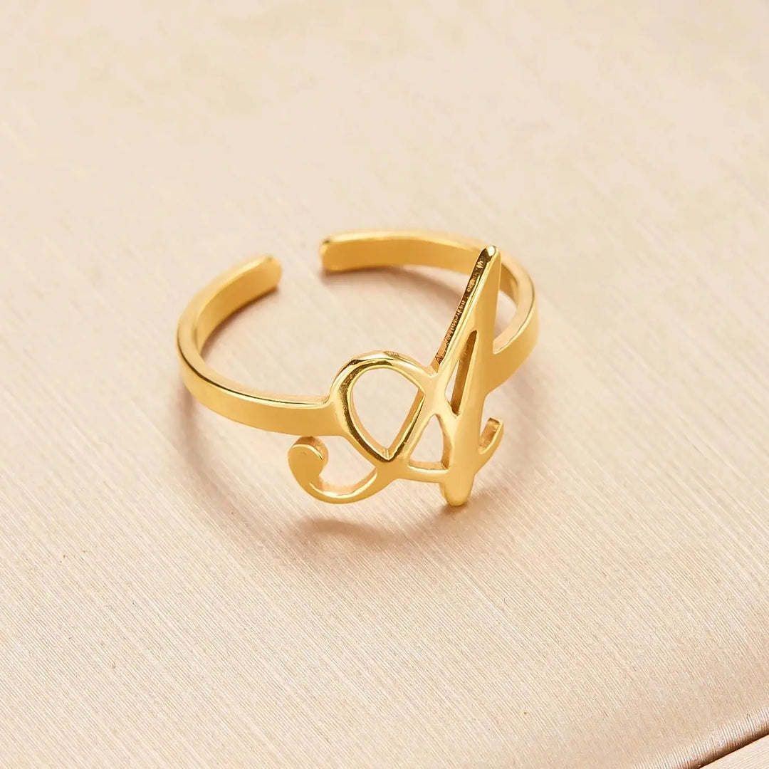 Skanto | Justerbar Kursiv Skrivebokstav Ring