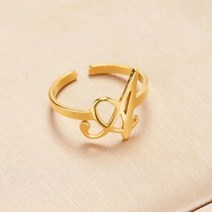 Skanto | Justerbar Kursiv Skrivebokstav Ring