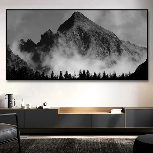 Northern Landscapes Skog Fjell Villmark Wall Art Fine Art Canvas Prints Black White Posters For Living Room Modern Home Office Decor | Skanto