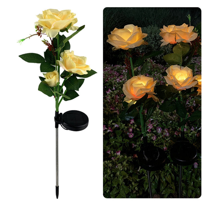 LED Solcelle Rose Dekorativ Lys | Skanto
