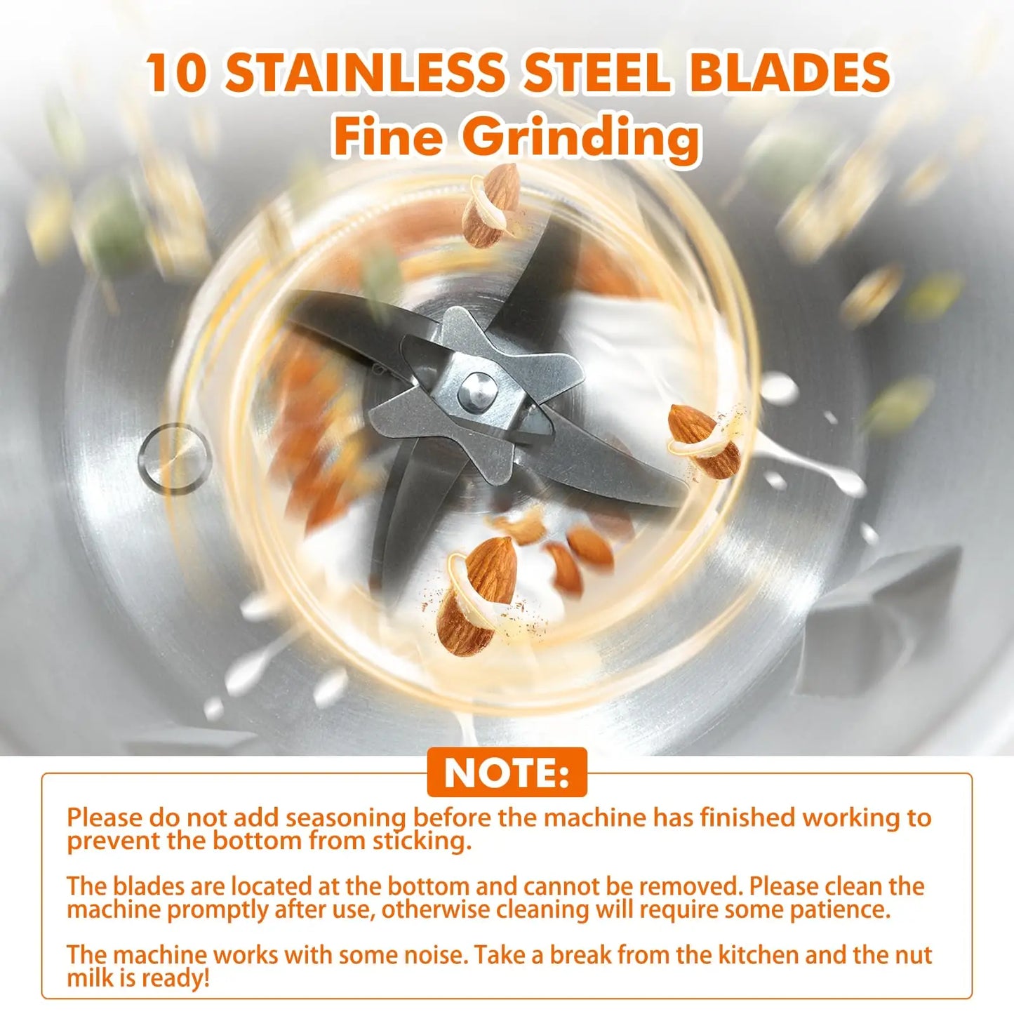 Norvo | PlantPure Plante Melk Maker 8-i-1 | For Nøtt, Havre & Soyamelk | 1000 ml Kapasitet | BPA-fri