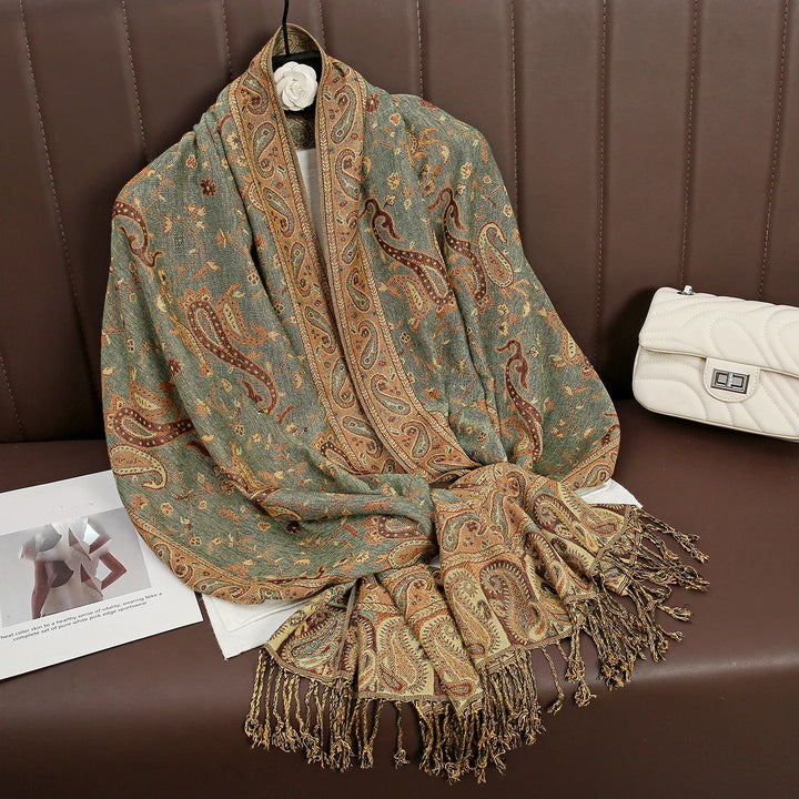 Skanto | Élégancea | Dame skjerf | Cashmere følelse | 70 × 190 cm | Luksus trykk & varm