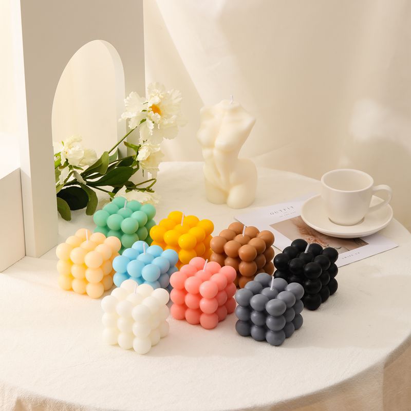 BubbleGlow Stearinlys - Trendy Stearinlys for Ditt Interiør Skanto