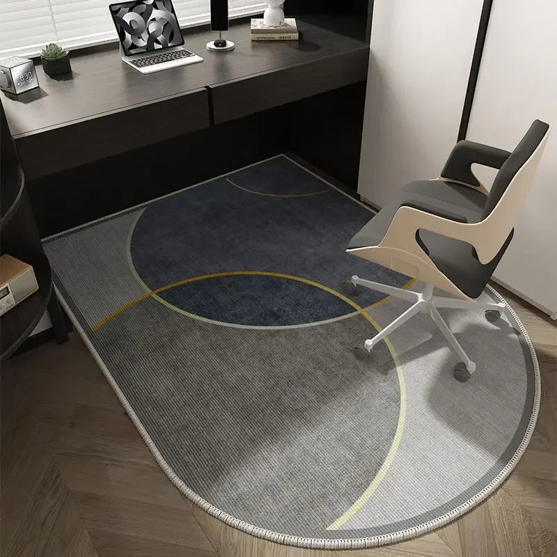 Skanto | Winnie Geometrisk Kontorstolmatte – Myk Vaskbar Non-Slip Design