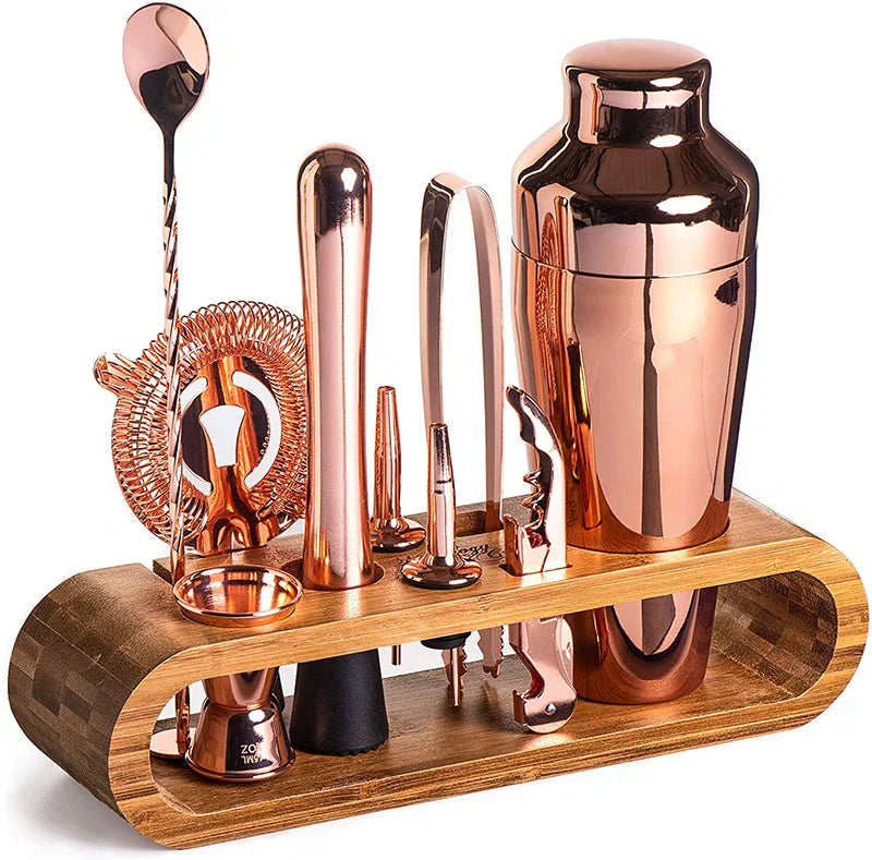 Stirré Elite Cocktail Set – Luksuriøs Metallisk Bar Kit Nødvendigheter | Skanto