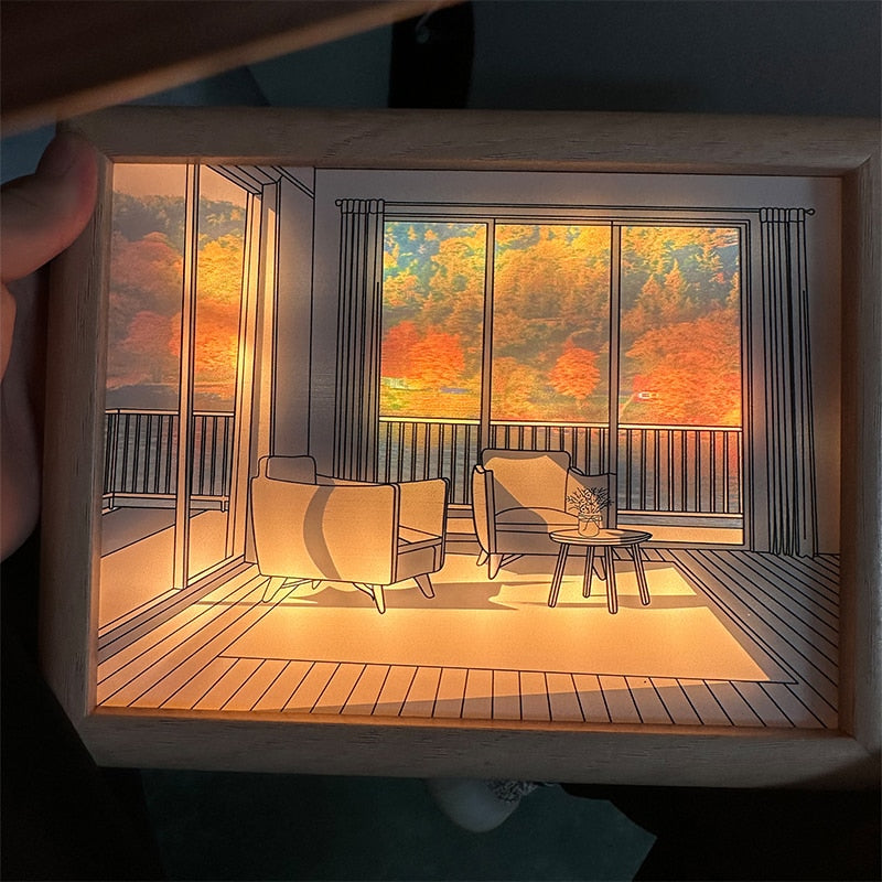 Skanto | 2D Maleri Kunst Lumina Kreativ LED Lampe