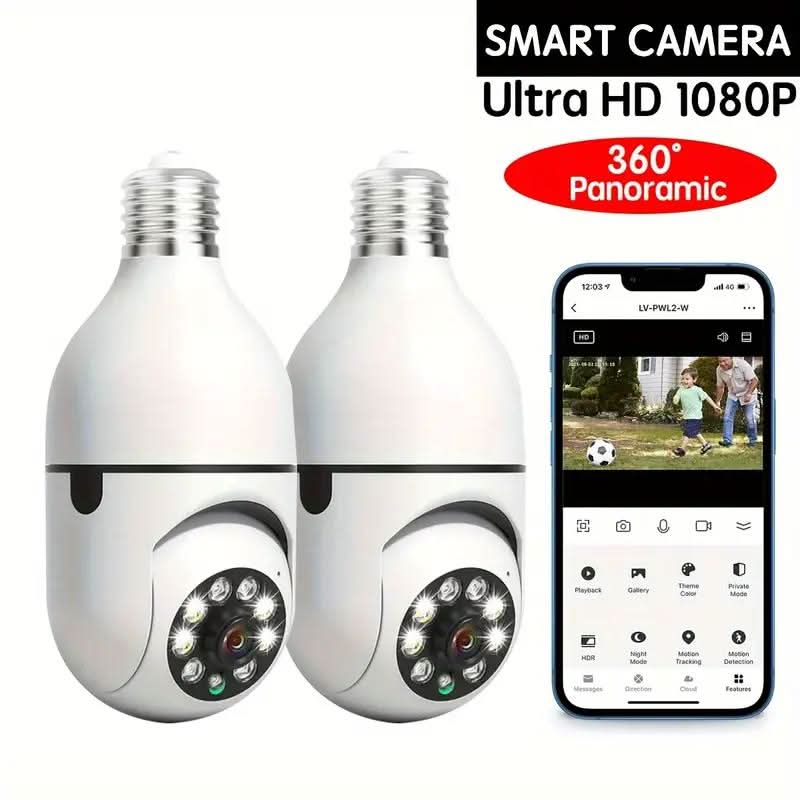 Skanto | Intelligent sikkerhetskamera med 360° overvåking og nattsyn