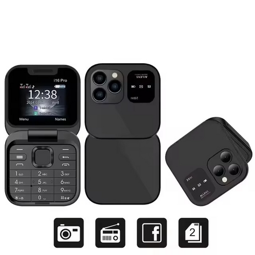 Skanto | Stor skjerm høyvolum fliptelefon med dual SIM og lang standby
