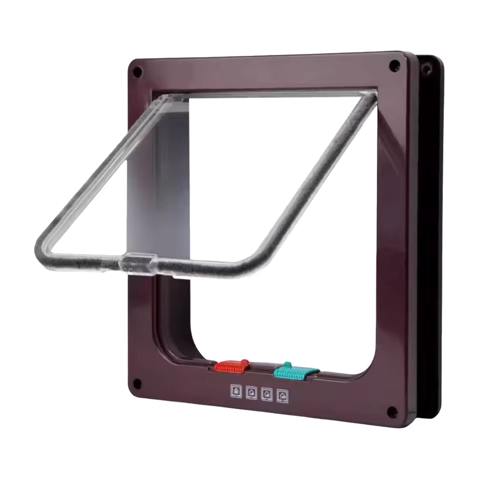4 Way Pet Door for Cats and Dogs Skanto