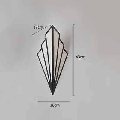Skanto | Faneformet Art Deco Vegglampe
