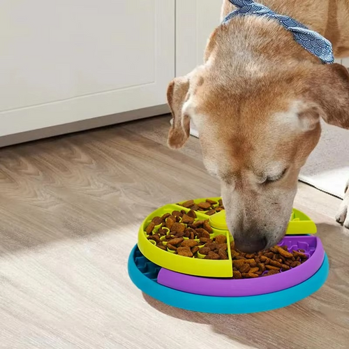 Skanto | Interaktivt Sakte Matpuzzle Leketøy for Hunde & Katter