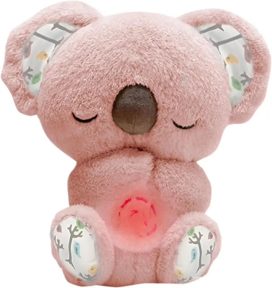 Skanto | Koseklump Koala Plush Søvnkamerat med Mild Glød og Beroligende Lyder