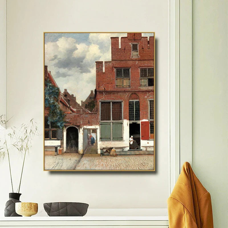 Girl with a Pearl Earring Poster Johannes Vermeer Dutch Golden Age Painting Fine Art Canvas Prints Classic Painting for Living Room Dining Room Decor | Skanto
